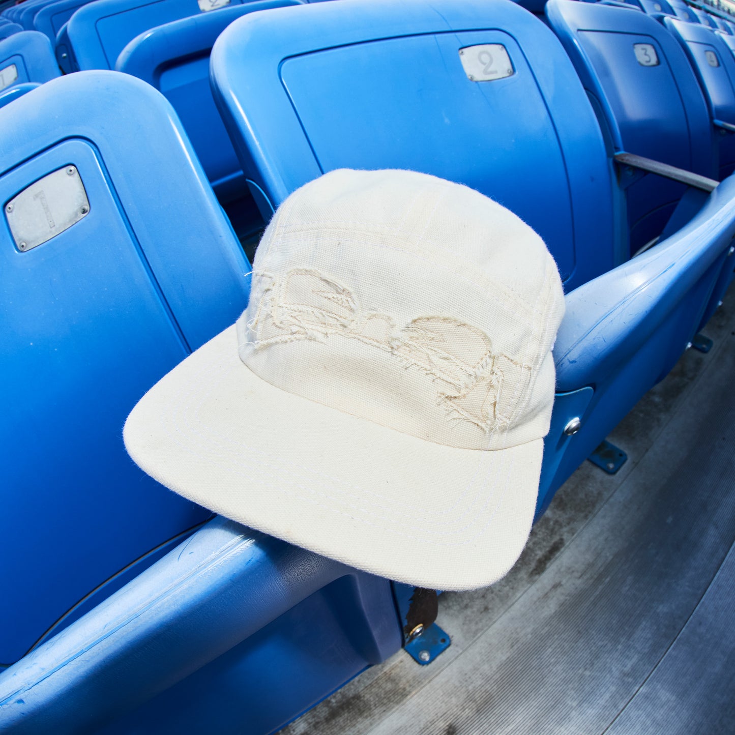 the cream cut hat